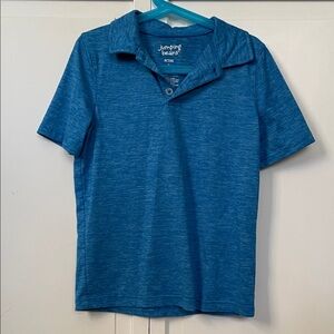 Jumping‎ Beans ACTIVE Heathered Blue Polo Shirt | Size 7